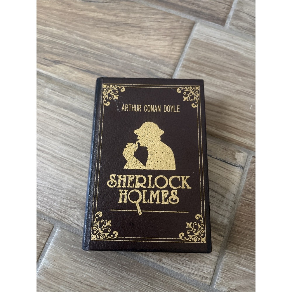 Sherlock Holmes Detective Hollow Book Gift Box Brown Gold Arthur Conan Doyle